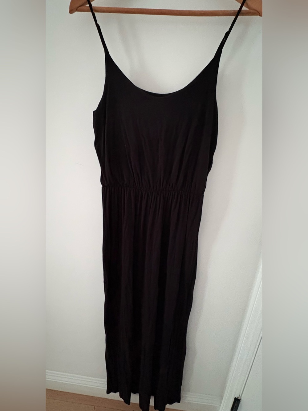 Lush Black Spaghetti-Strap Maxi Dress